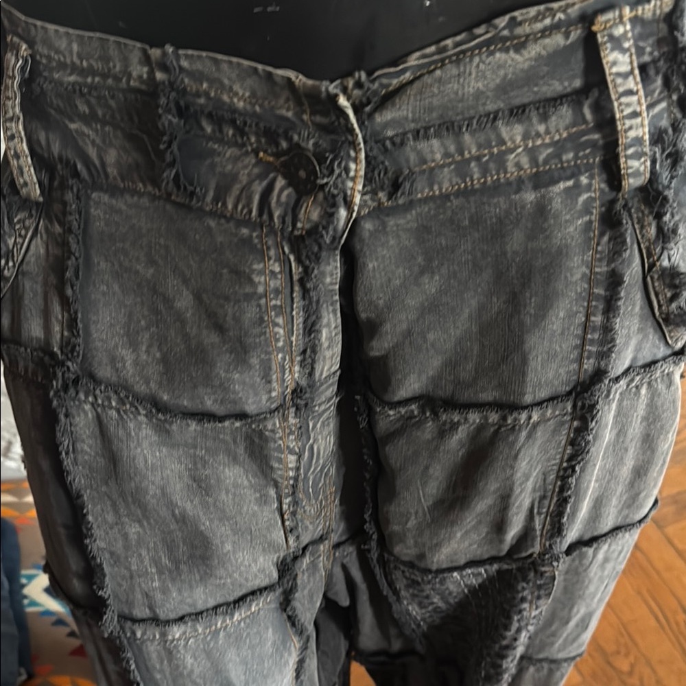 Patchwork Gray Pants - image 2